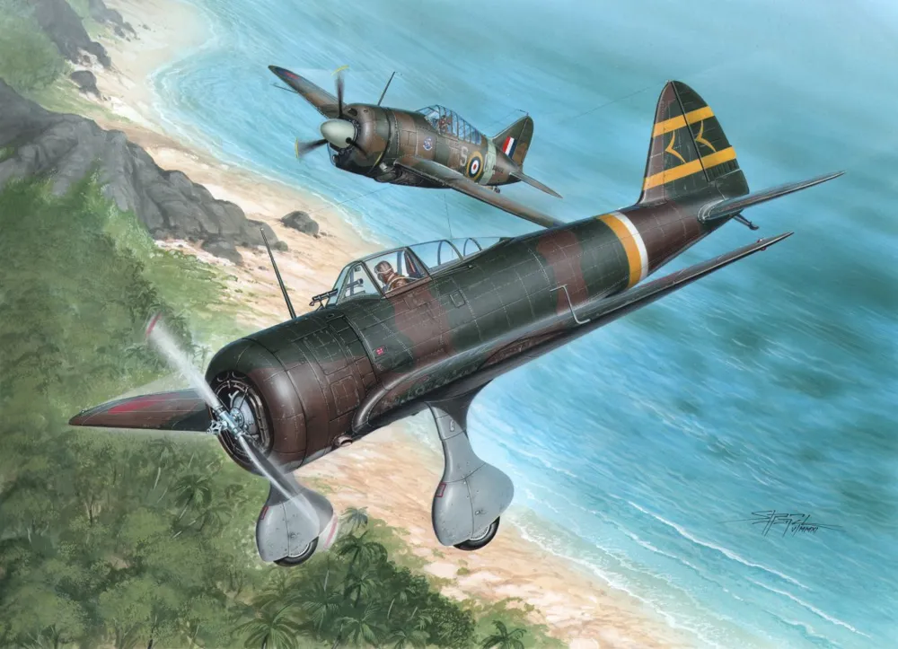 Krabice stavebnice Special Hobby SH32040 Ki-27 Otsu Nate Over Malaya v měřítku 1/32