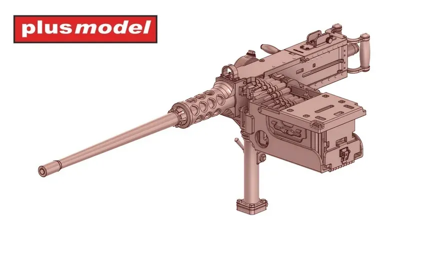 3D tištěný doplněk Plus Model DP3045 kulomet Browning 12,7 mm tanková verze v měřítku 1/35