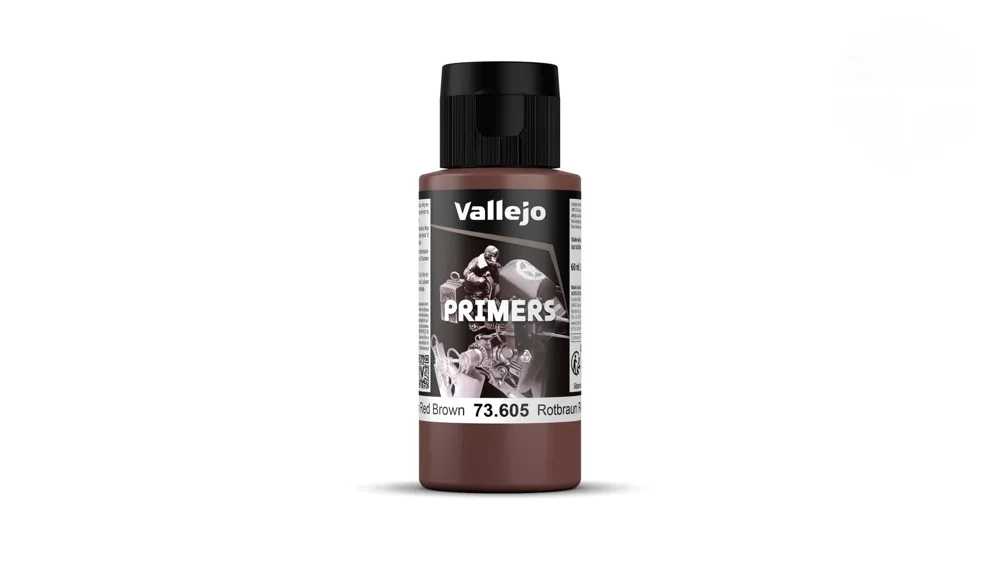 Lahvička základové barvy Vallejo Surface Primer 73605 německá červenohnědá RAL 8012, 60 ml