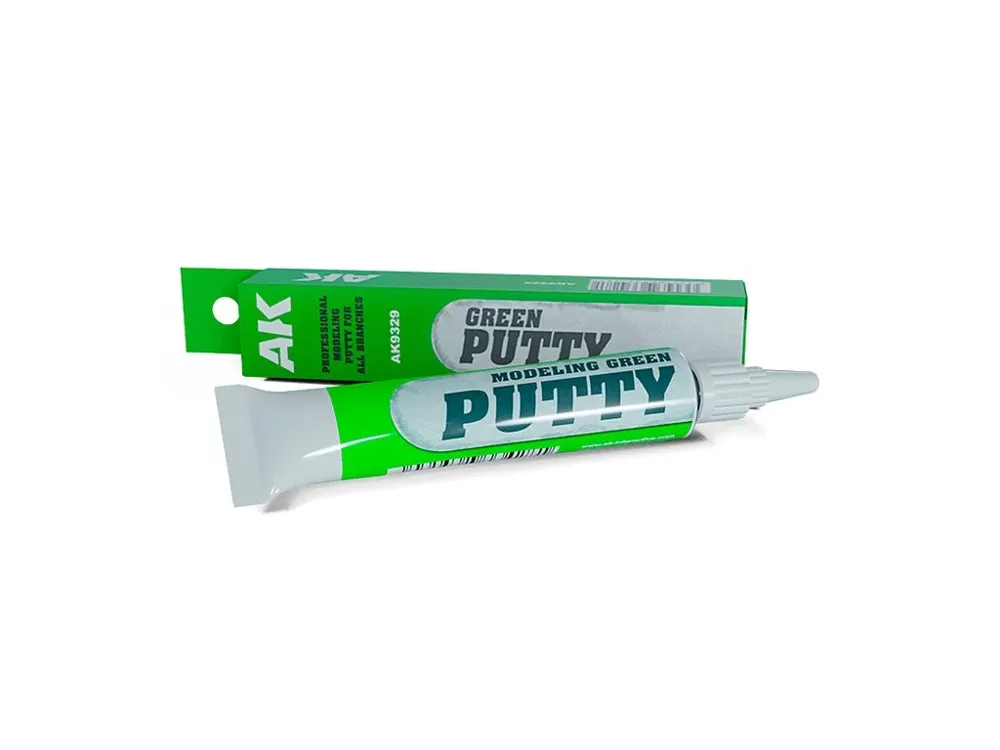 Tuba modelářského tmelu AK Interactive AK9329 Modelling Green Putty 20 ml