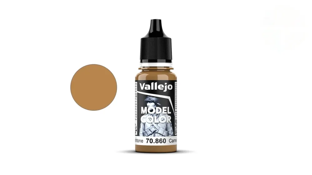 Lahvička akrylové barvy Vallejo Model Color 70860 střední tělová matná 18 ml