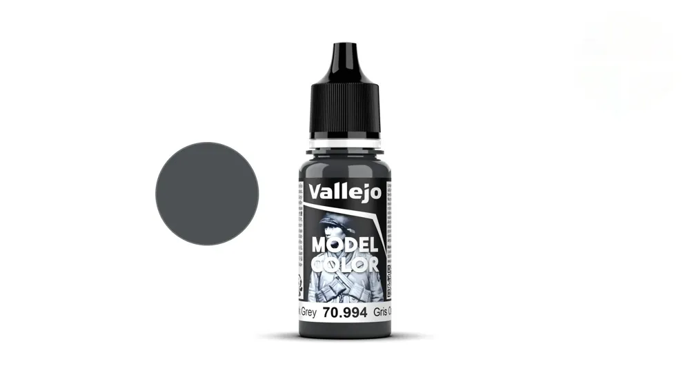 Lahvička akrylové barvy Vallejo Model Color 70994 tmavě šedá matná, 18 ml