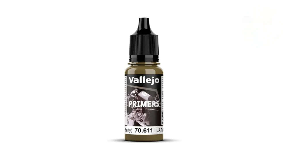 Lahvička základové barvy Vallejo Surface Primer 70611 zemitě zelená raná 18 ml