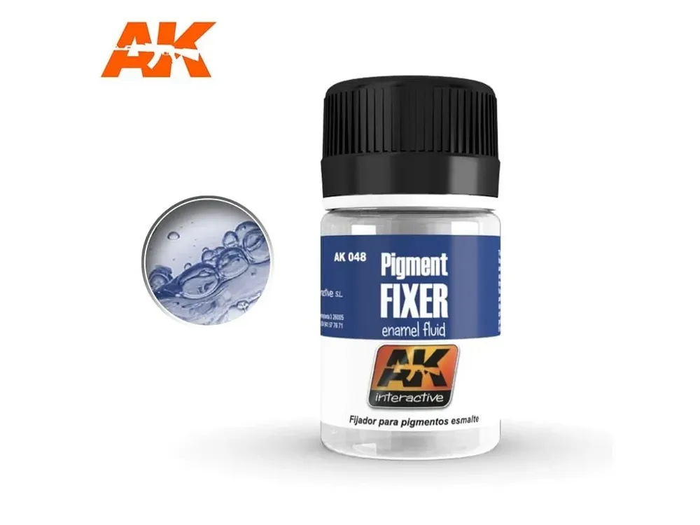 Lahvička AK Interactive AK048 Pigment Fixer 35 ml, fixátor pigmentů