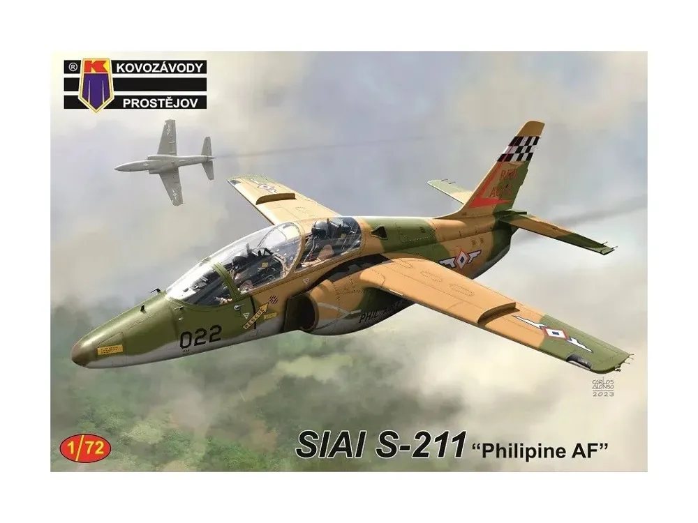 Krabice stavebnice Kovozávody Prostějov KPM0405 SIAI S-211 Philippine AF v měřítku 1/72