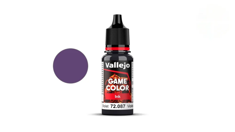 Lahvička Vallejo Game Color 72087 fialový inkoust Violet Ink 18 ml