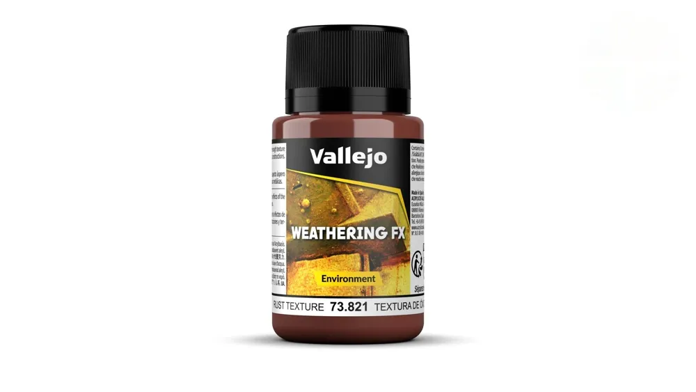 Lahvička Vallejo Weathering FX 73821 rezavá textura 40 ml pro weathering modelů