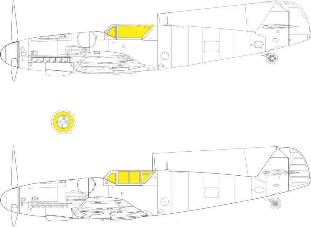 Maskovací sada Eduard JX291 pro Bf 109G-6 v měřítku 1/35 od Border Model