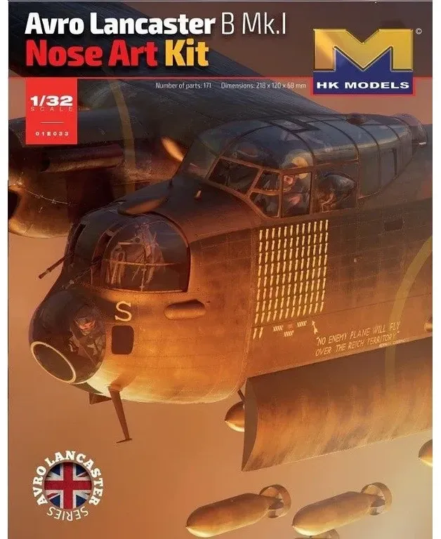 Stavebnice HK Models HKM01E33 Avro Lancaster B. Mk.I příď v měřítku 1/32
