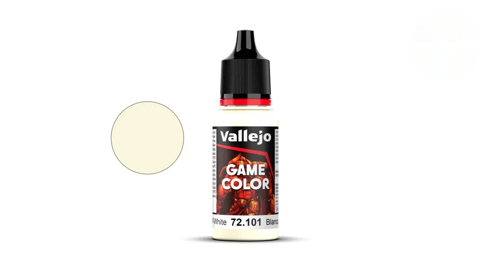 Lahvička akrylové barvy Vallejo Game Color 72101 lomená bílá Off White 18 ml