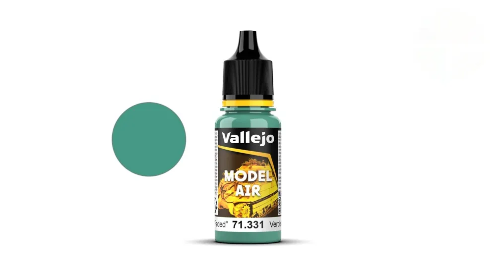 Lahvička akrylové barvy Vallejo Model Air 71331 smaragdově zelená kokpitová vybledlá 18 ml