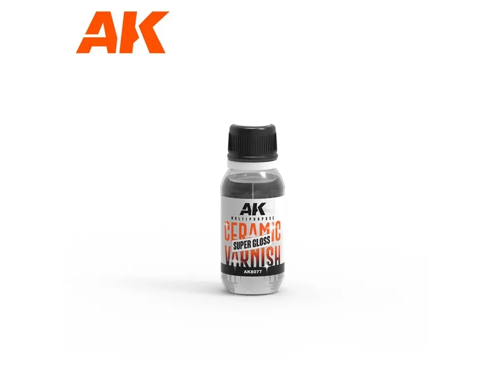 Lahvička keramického laku AK Interactive AK8077 Ceramic Varnish Super Gloss 60 ml