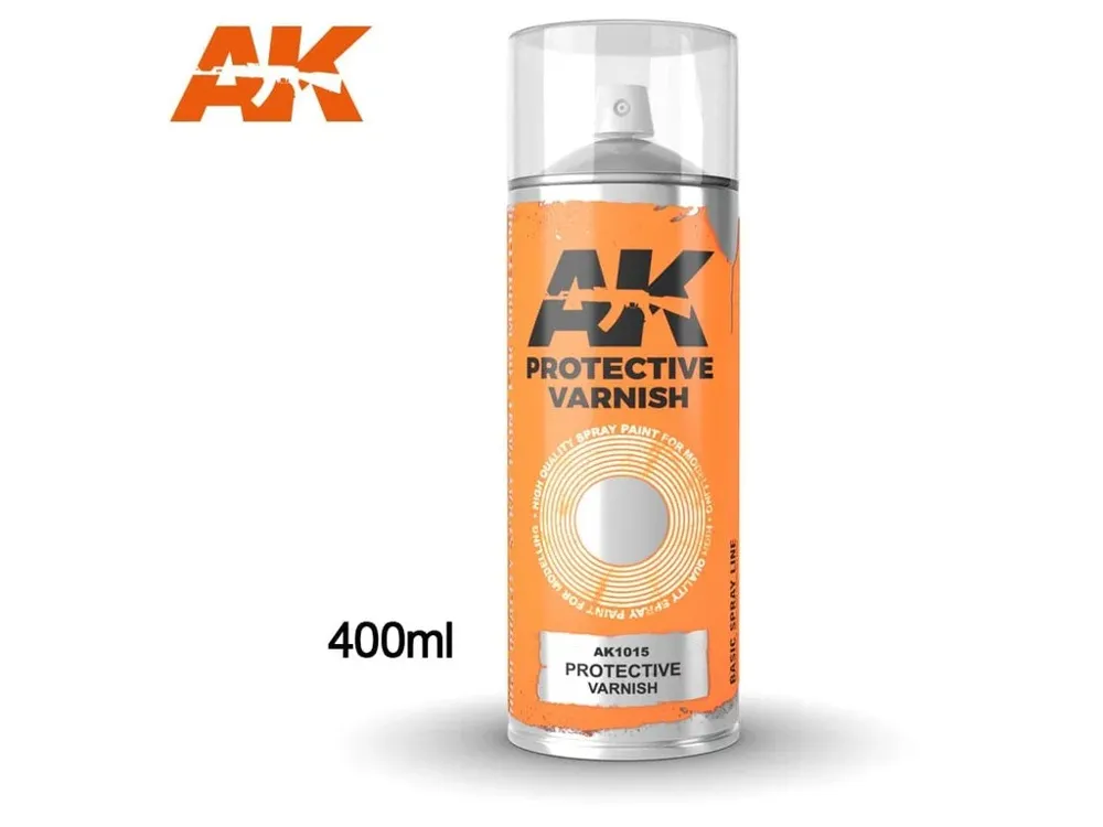 Sprej AK Interactive AK1015 AK Sprays Basic Colors ochranný lak 400 ml