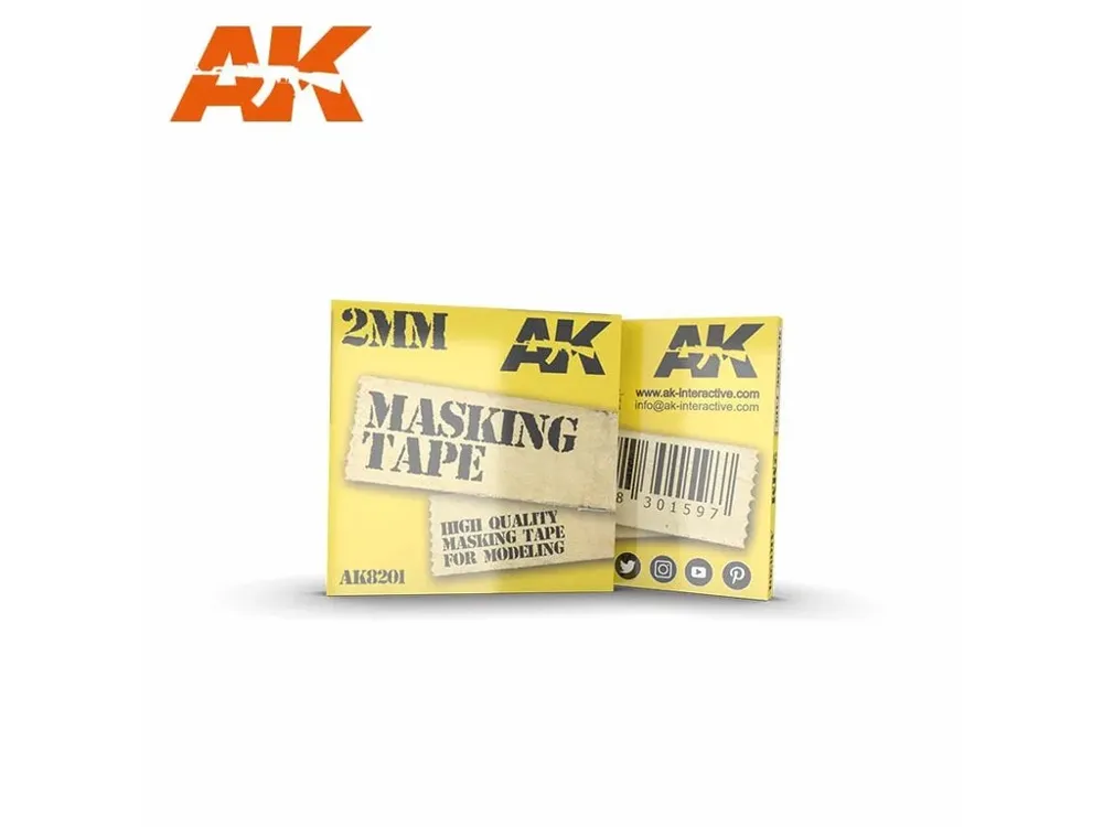 Role maskovací pásky AK Interactive AK8201 o šířce 2 mm
