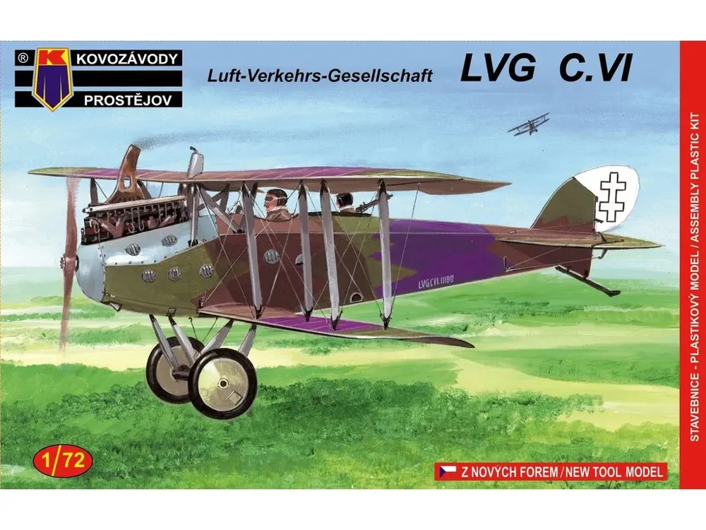 Krabice plastikové stavebnice Kovozávody Prostějov KPM0073 LVG C.VI Litva v měřítku 1/72
