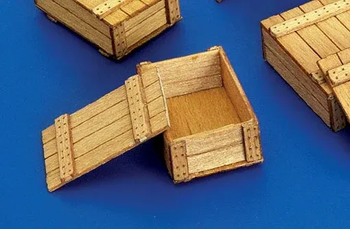 Sada Plus Model 261 dřevěné bedýnky II 1/35 – laserem vyřezávané dřevěné aršíky
