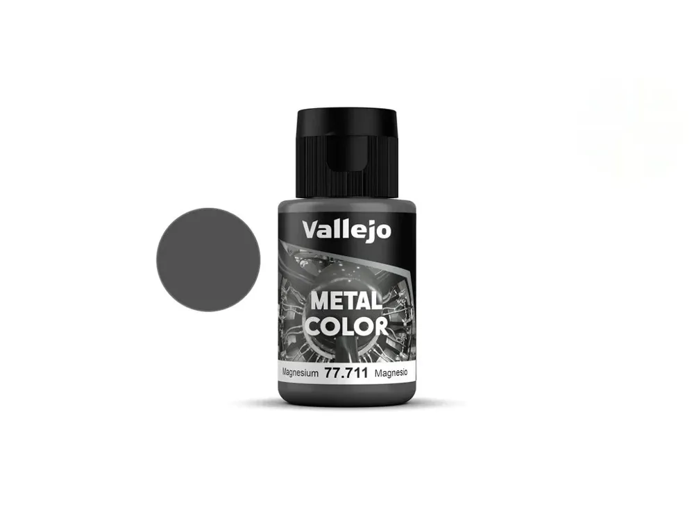 Lahvička metalické barvy Vallejo Metal Color 77711 magnézium 32 ml