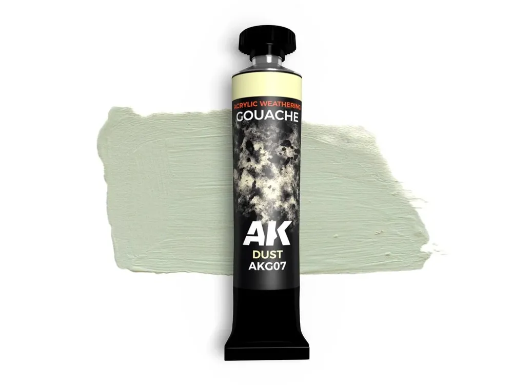 Kelímek kvašové barvy AK Interactive Gouache AKG07 prachová Dust 20 ml