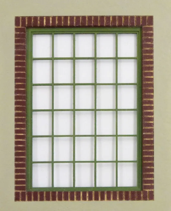 Laserem vyřezávané papírové díly dílenského okna Plus Model 498 v měřítku 1/35