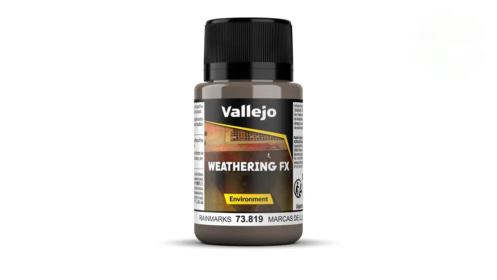 Lahvička Vallejo Weathering FX 73819 stopy po dešti (Rain Marks) 40 ml