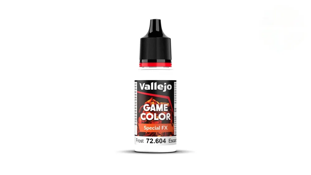 Lahvička akrylové barvy Vallejo Game Color 72604 Special FX námraza (Frost) 18 ml
