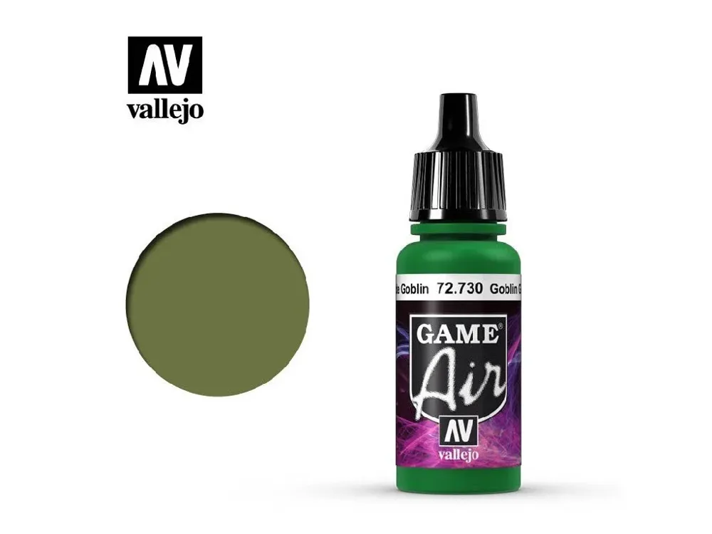 Lahvička akrylové barvy Vallejo Game Air 72730 gobliní zelená (Goblin Green) 17 ml