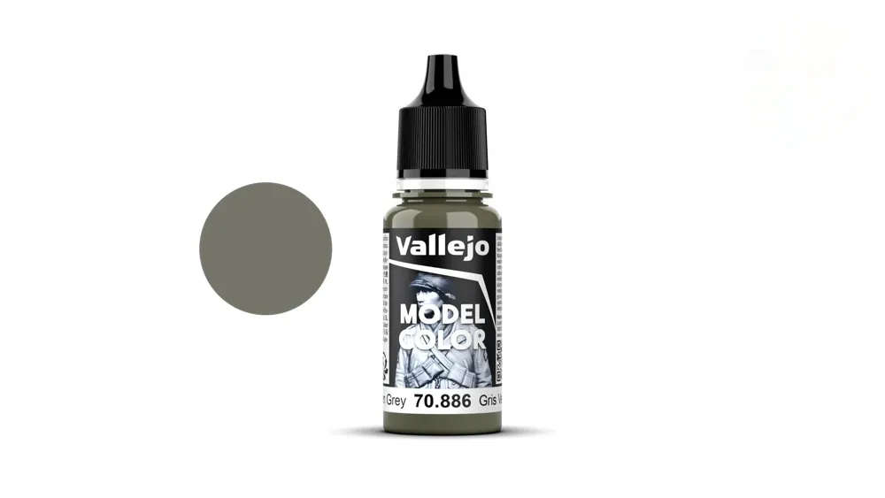 Lahvička akrylové barvy Vallejo Model Color 70886 zelenošedá matná 18 ml