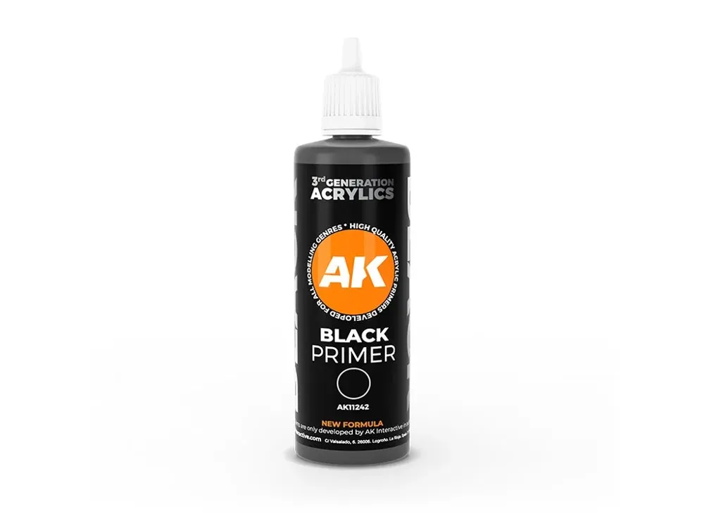Lahvička AK Interactive 3GEN AK11242 černý primer 100 ml