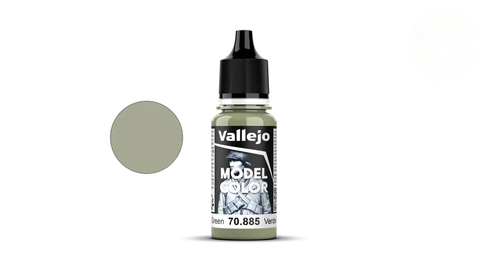 Lahvička akrylové barvy Vallejo Model Color 70885 pastelová zelená matná 18 ml