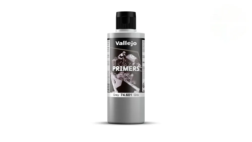 Lahvička základové barvy Vallejo Surface Primer 74601 šedá, 200 ml
