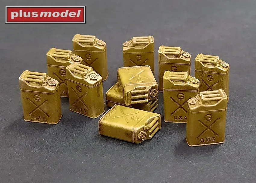 Set Plus Model DP3037 americké kanystry 1/35, dvanáct kanystrů pro dioramata