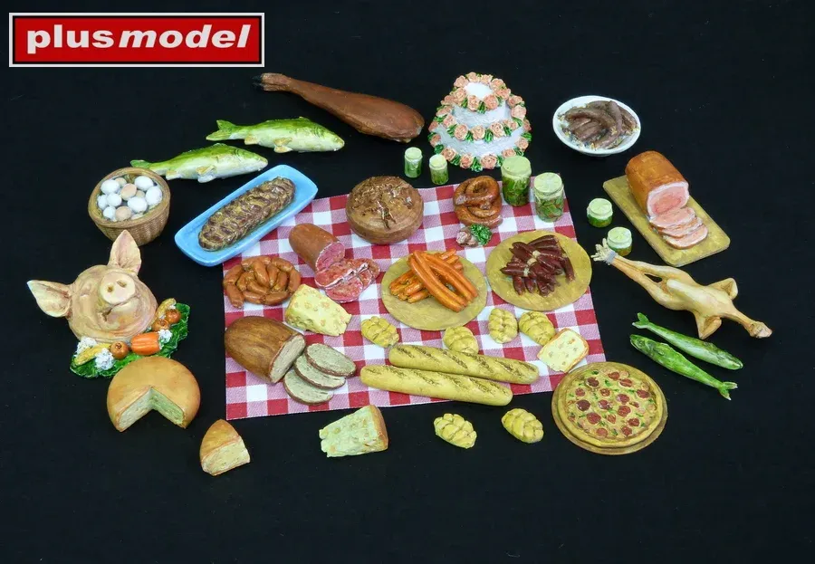 Resinový set Plus Model 569 Food II – jídlo v měřítku 1/35 pro diorámata