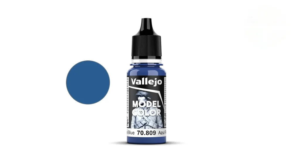 Lahvička akrylové barvy Vallejo Model Color 70809 královská modrá matná, 18 ml