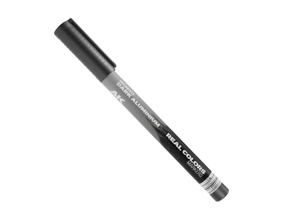 Lakový popisovač AK Interactive RC Markers RCM011 tmavý hliník (Dark Aluminium)