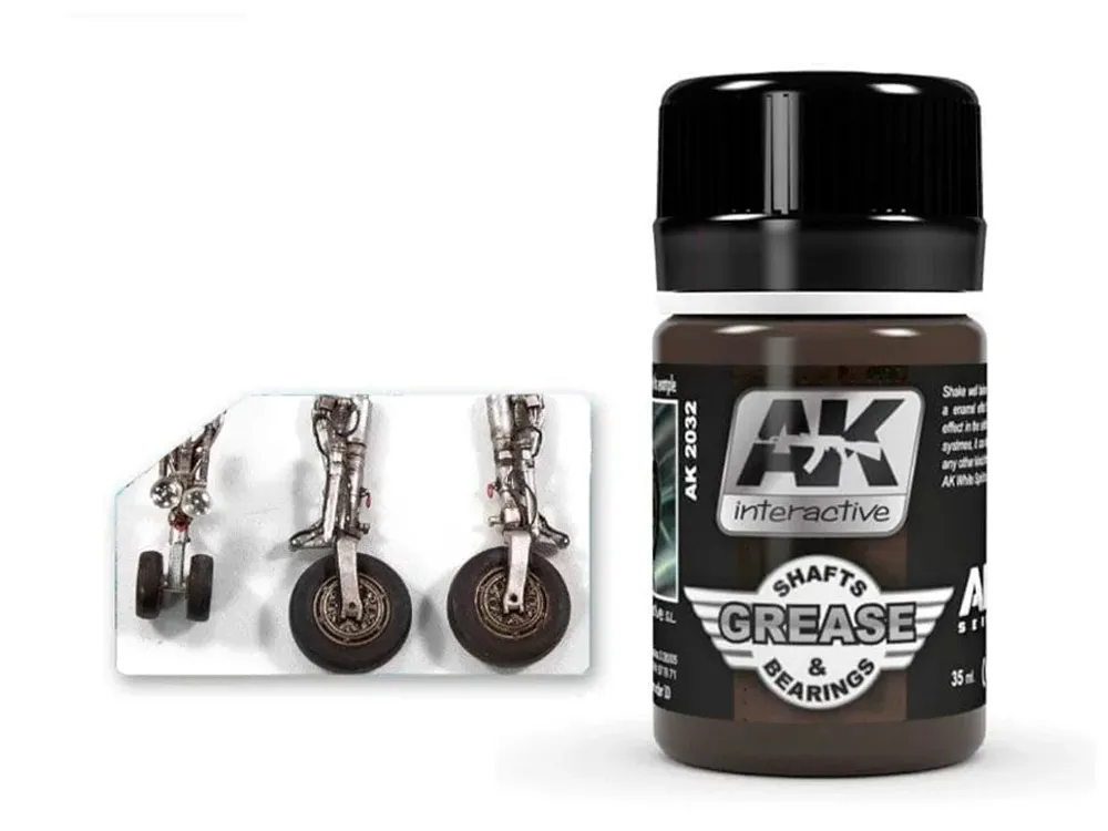 Lahvička AK Interactive AK2032 Enamel Air Weathering mazivo pro hřídele a ložiska 35 ml