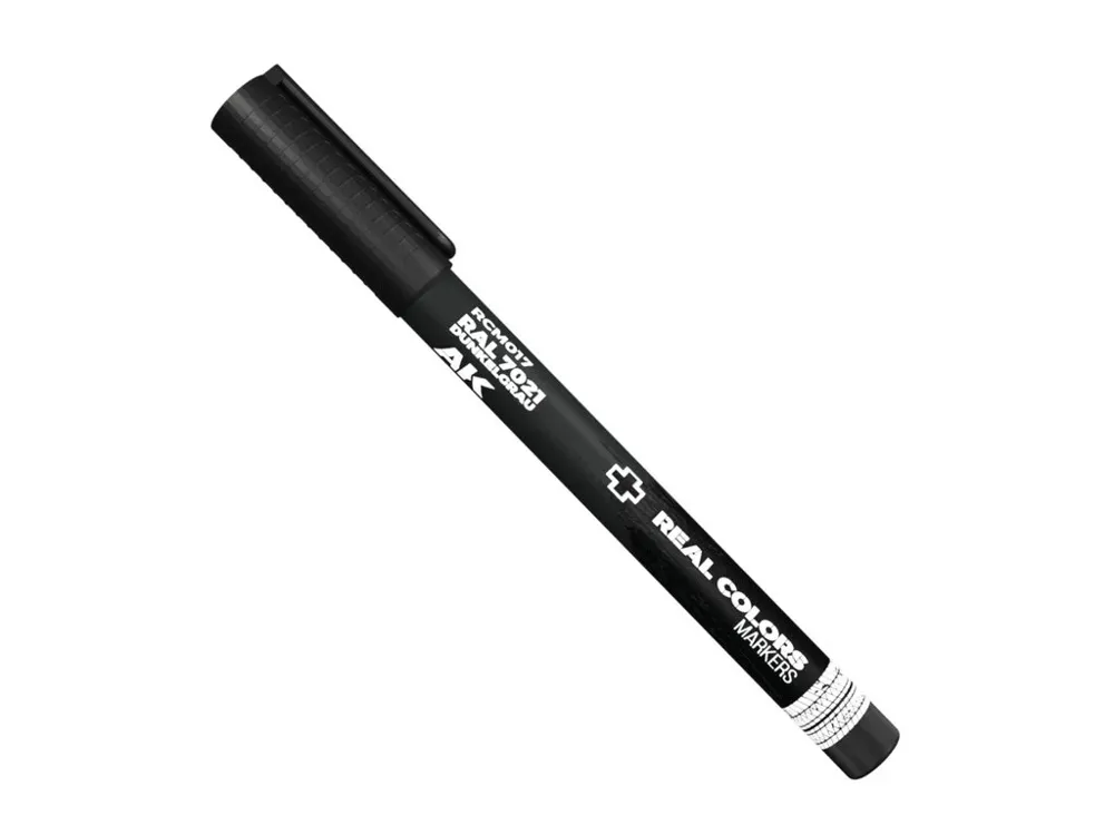 Popisovač AK Interactive RC Markers RAL 7021 Dunkelgrau, tmavě šedá barva pro německou techniku