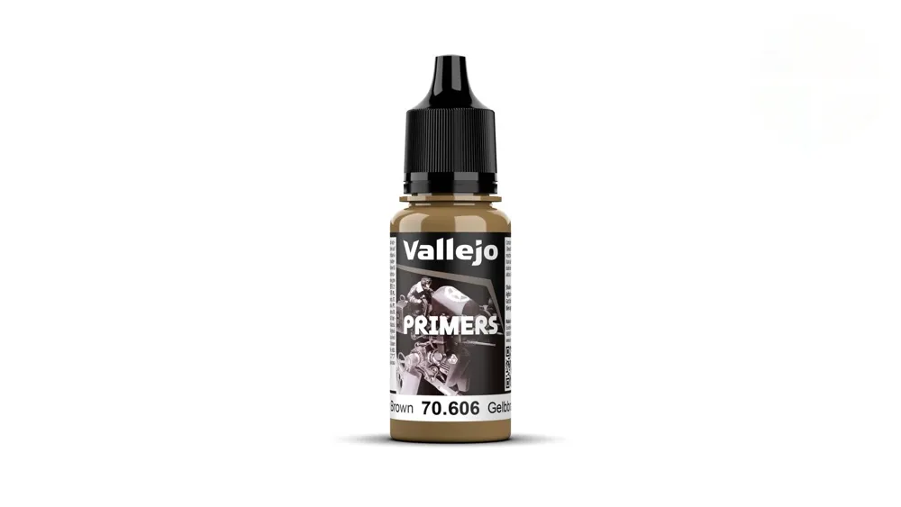 Lahvička základové barvy Vallejo Surface Primer 70606 německá zelenohnědá RAL 8000, 18 ml