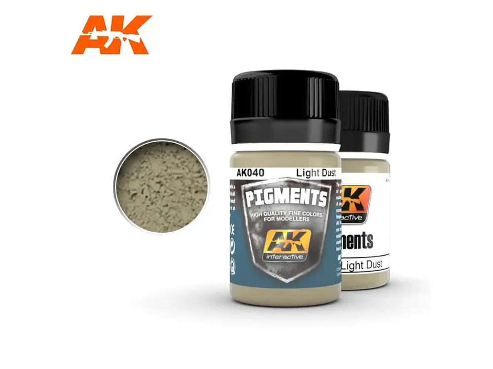 Kelímek pigmentu AK Interactive Pigments AK040 světlý prach (Light Dust) 35 ml