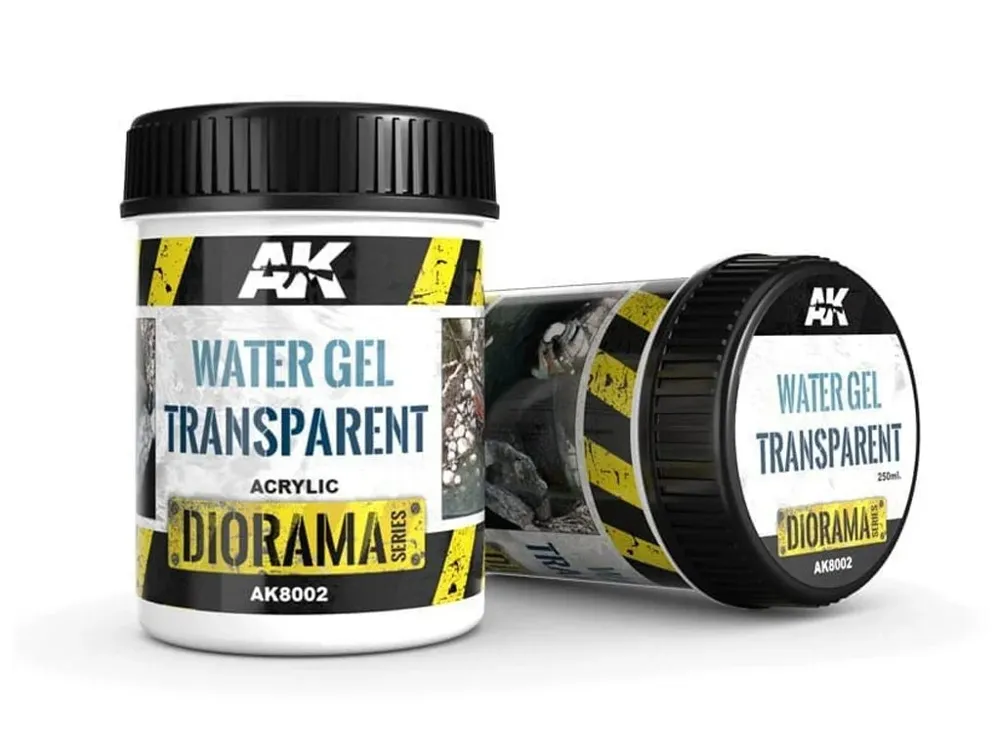 Kelímek AK Interactive Terrains AK8002 Water Gel Transparent 250 ml, akrylový gel na vodu