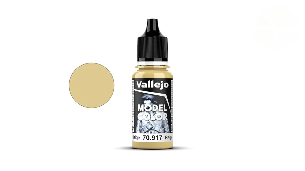 Lahvička akrylové barvy Vallejo Model Color 70917 béžová matná, 18 ml