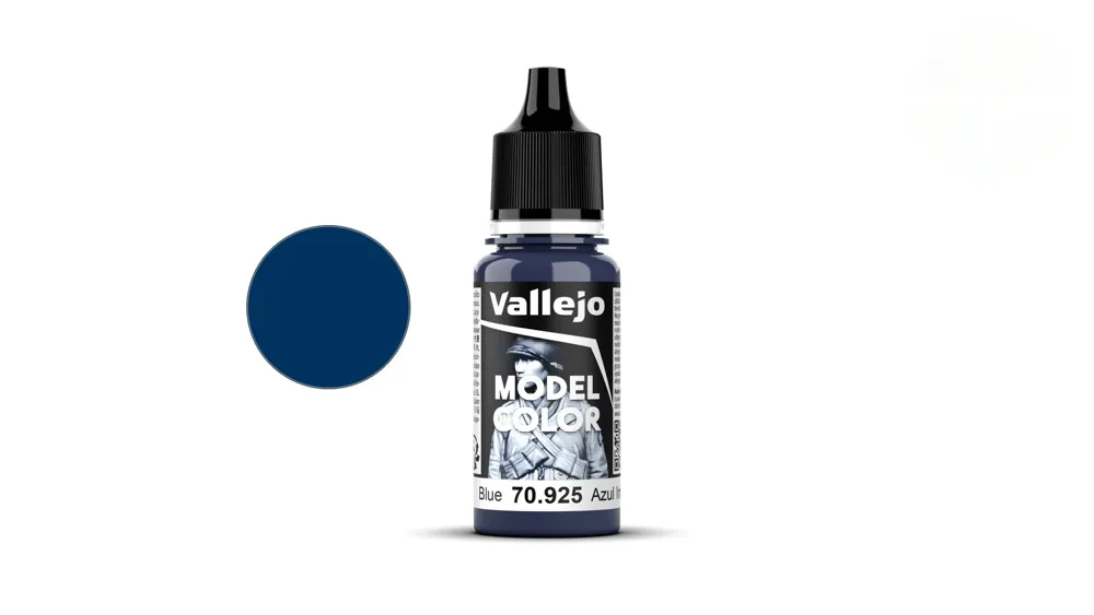 Lahvička akrylové barvy Vallejo Model Color 70925 modrá matná 18 ml s kapátkem