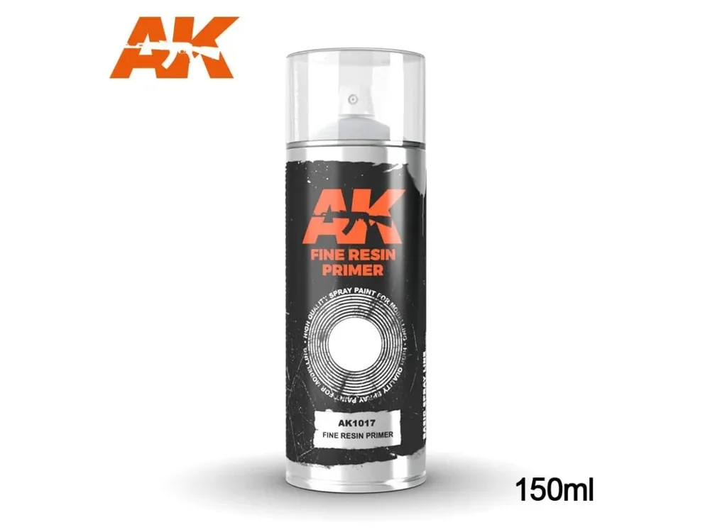 Sprej AK Interactive AK1017 Fine Resin Primer 150 ml pro resinové modely