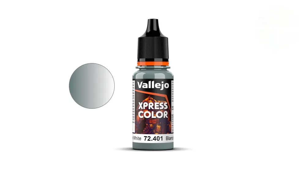 Lahvička akrylové barvy Vallejo Xpress Color 72401 Templar White 18 ml