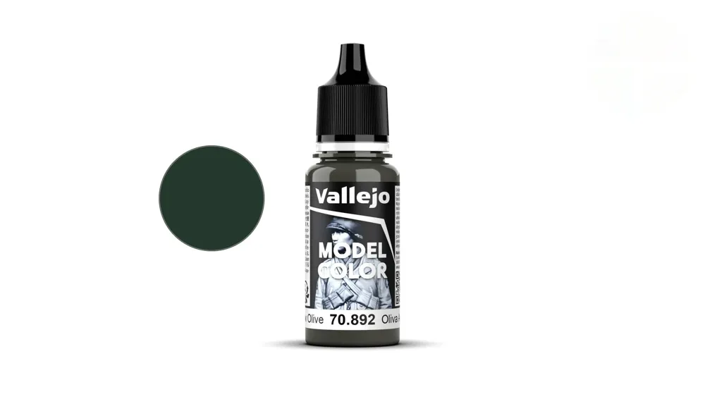 Lahvička akrylové barvy Vallejo Model Color 70892 olivově žlutá matná 18 ml