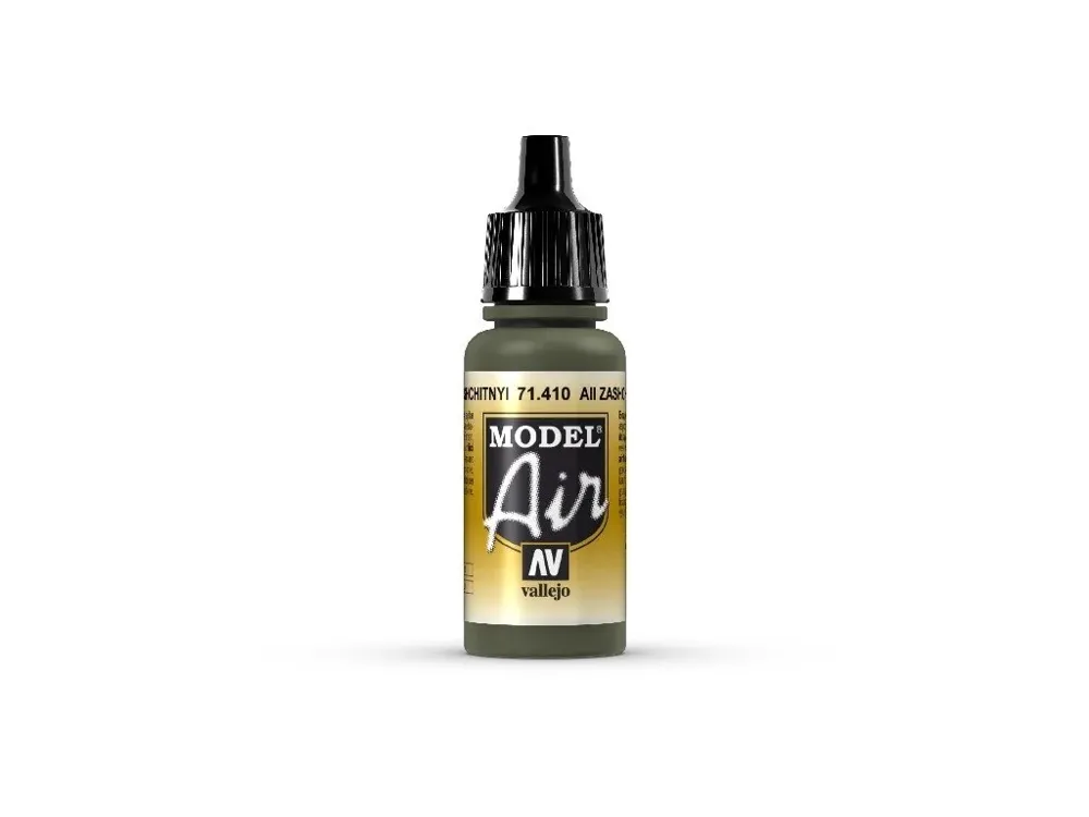 Lahvička akrylové barvy Vallejo Model Air 71410 AII Zashchitnyi Camouflage Green 18 ml