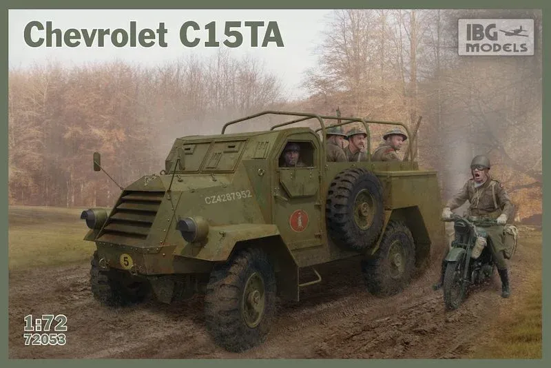 Krabice stavebnice IBG Models 72053 Chevrolet C15TA v měřítku 1/72