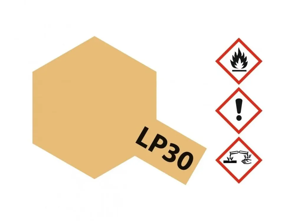 Skleněná lahvička lakové barvy Tamiya LP-30 82130 světle písková 10 ml