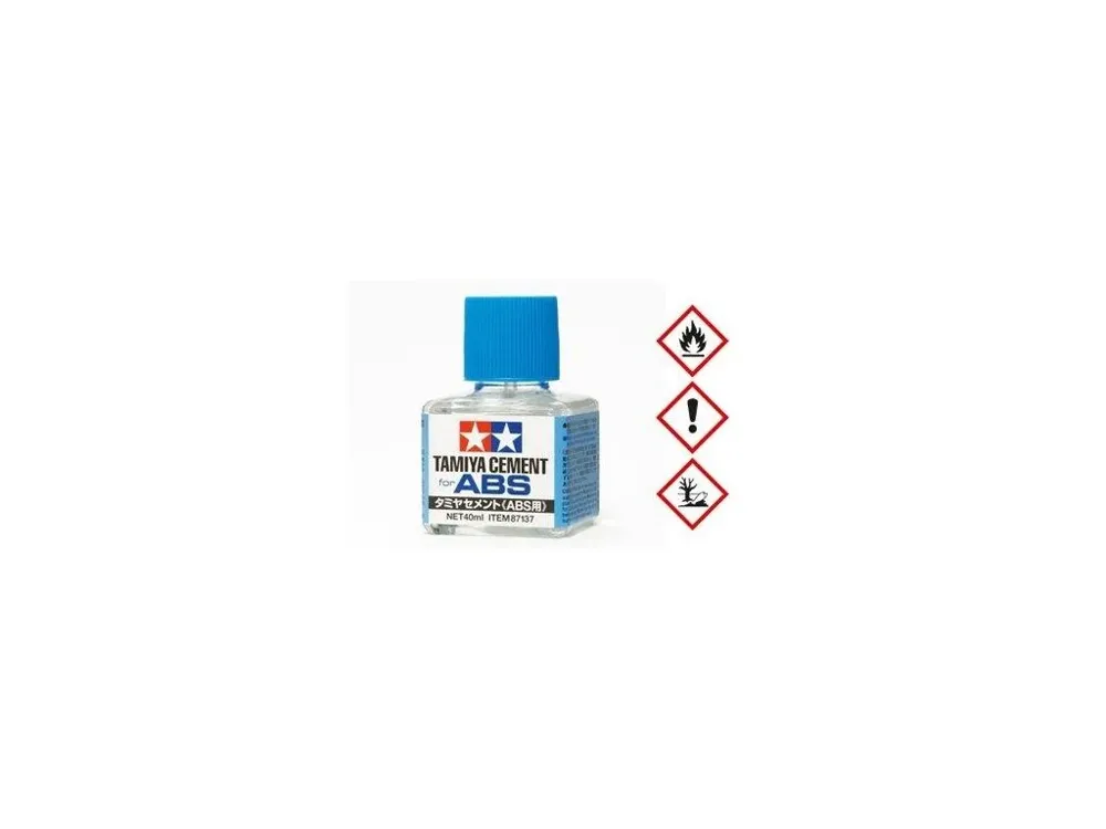 Nádobka modelářského lepidla Tamiya 87137 Cement (ABS) na ABS plast