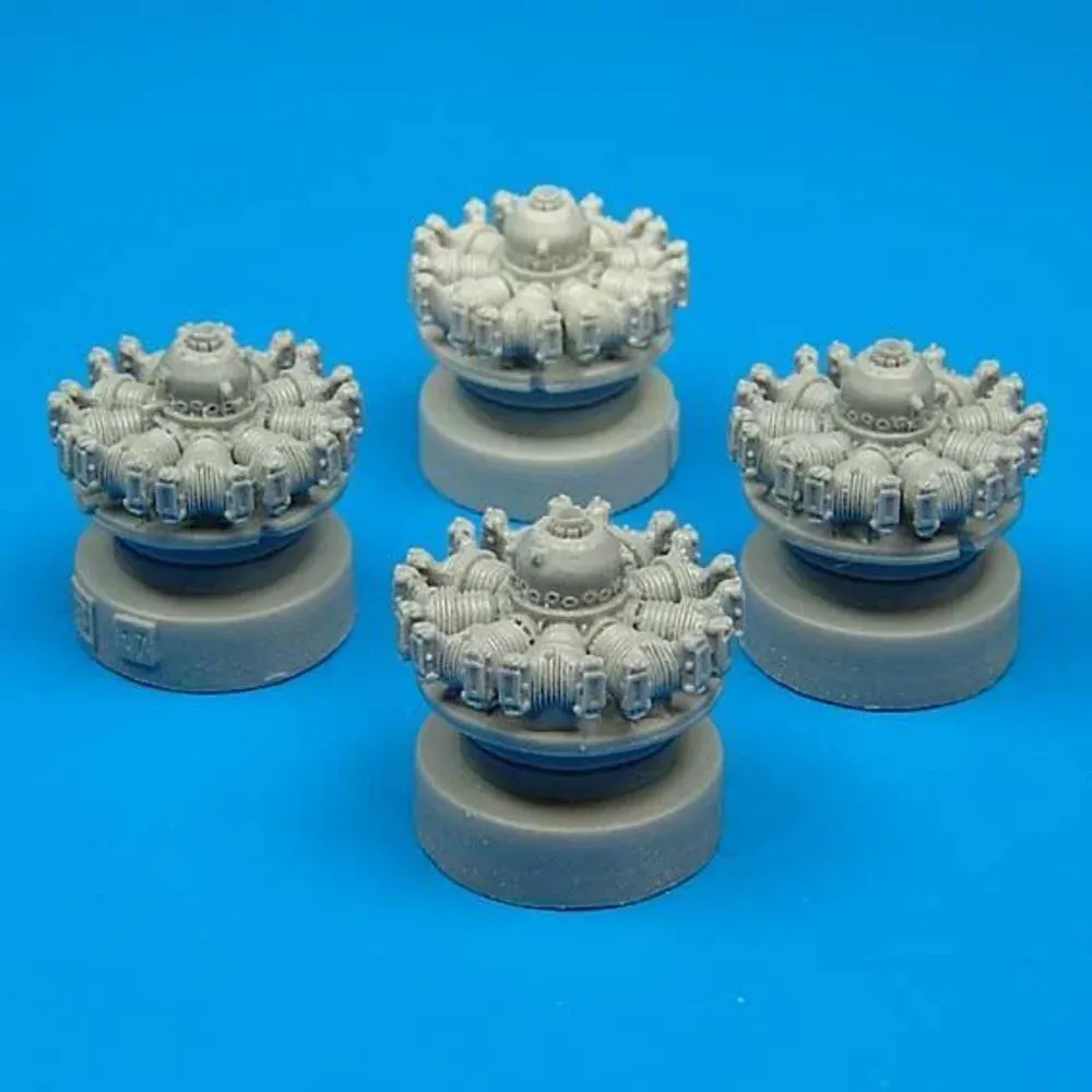 Detailní sada Quickboost QB72026 – motory pro model B-17F/G 1/72 Hasegawa