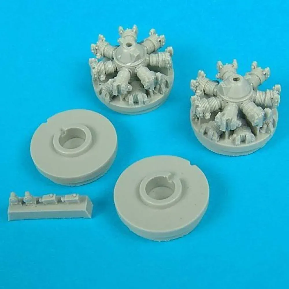 Resinová sada Quickboost QB72030 motory B-25 Mitchell 1/72 pro stavebnici Hasegawa